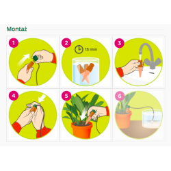 Blumat Classic dla roślin domowych 3 szt. - automatyczne podlewaczki