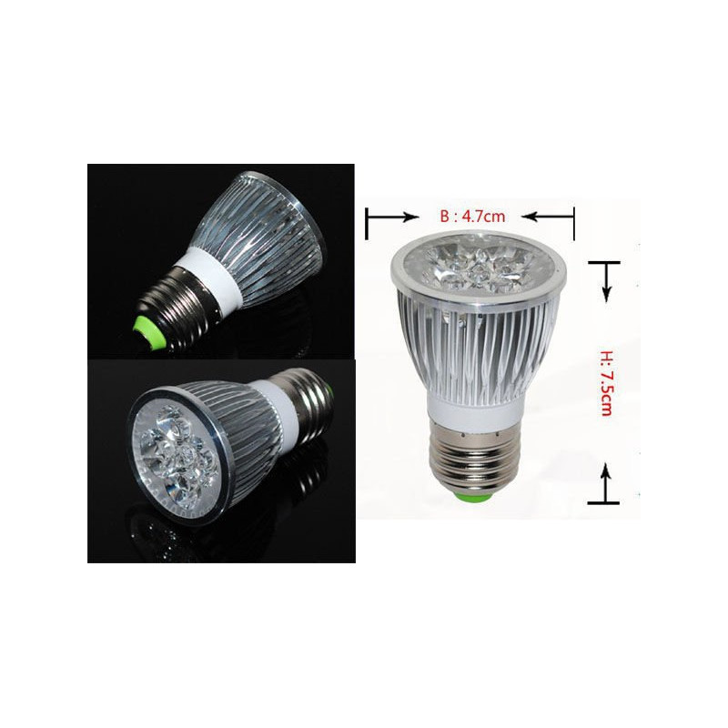 Żarówka LED 5x3W EPISTAR E27 | światło uzupełniające, białe
