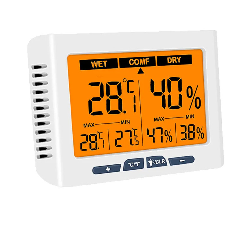 Stacja pogody - cyfrowy termometr & higrometr z podświetlanym ekranem LCD