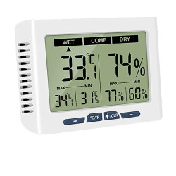 Stacja pogody - cyfrowy termometr & higrometr z podświetlanym ekranem LCD