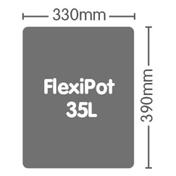AutoPot XL Growbag FlexiPot doniczka materiałowa / 35L / 9gal 39x33cm AutoPot XL Growbag FlexiPot doniczka materiałowa / 35L / 9gal 39x33cm