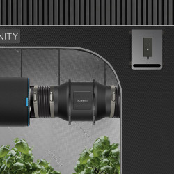 Zestaw wentylacyjny AC Infinity 150mm - wentylator kanałowy z reg. prędkości, filtr węglowy i przewody