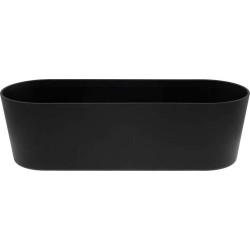 LENI Doniczka na parapet podłużna Flori 36x14x11 cm czarna