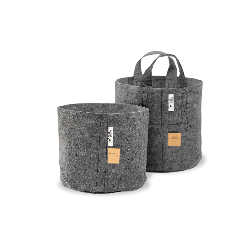 Growbag Root Pouch doniczka materiałowa 43x38cm 56L z uchwytem szara