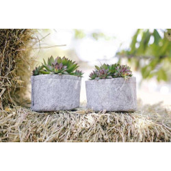 Growbag Root Pouch doniczka materiałowa 43x38cm 56L z uchwytem szara