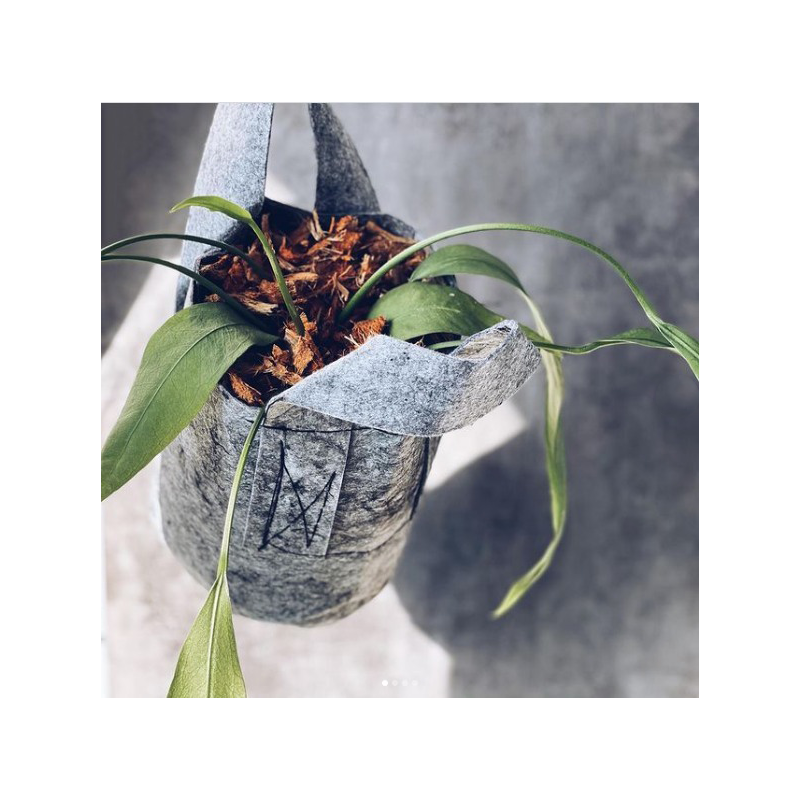 Growbag Root Pouch doniczka materiałowa 43x38cm 56L z uchwytem szara