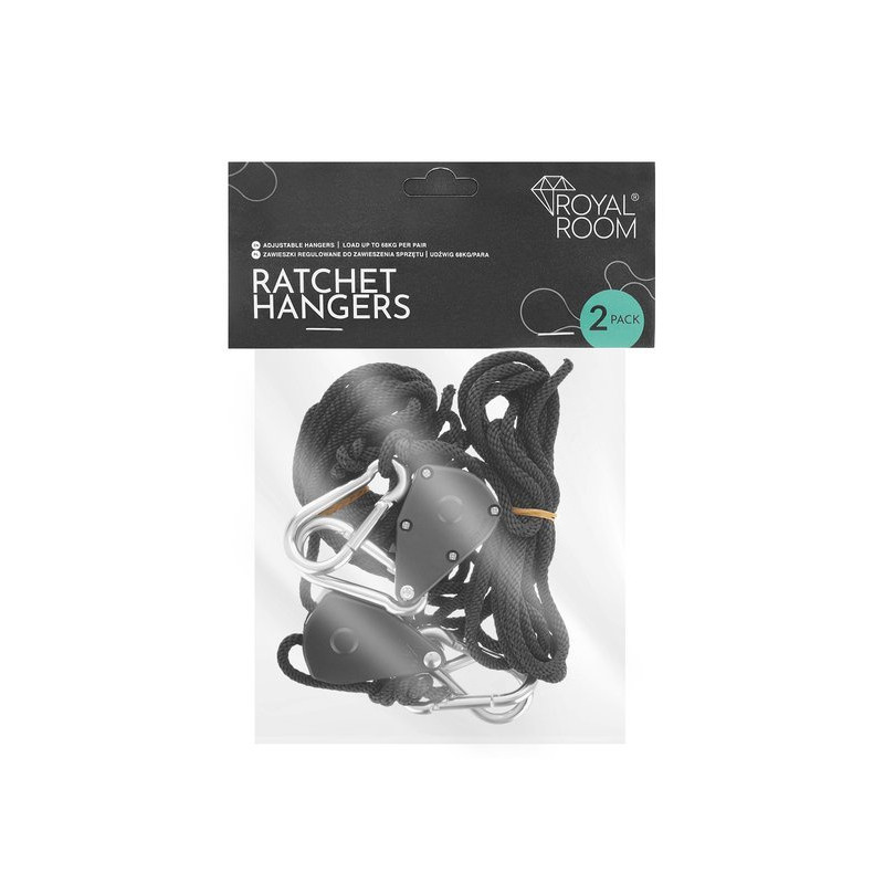 ROYALROOM® ratchet hangers - Uchwyty wieszaki/zawieszki do sprzętu/ max 68kg