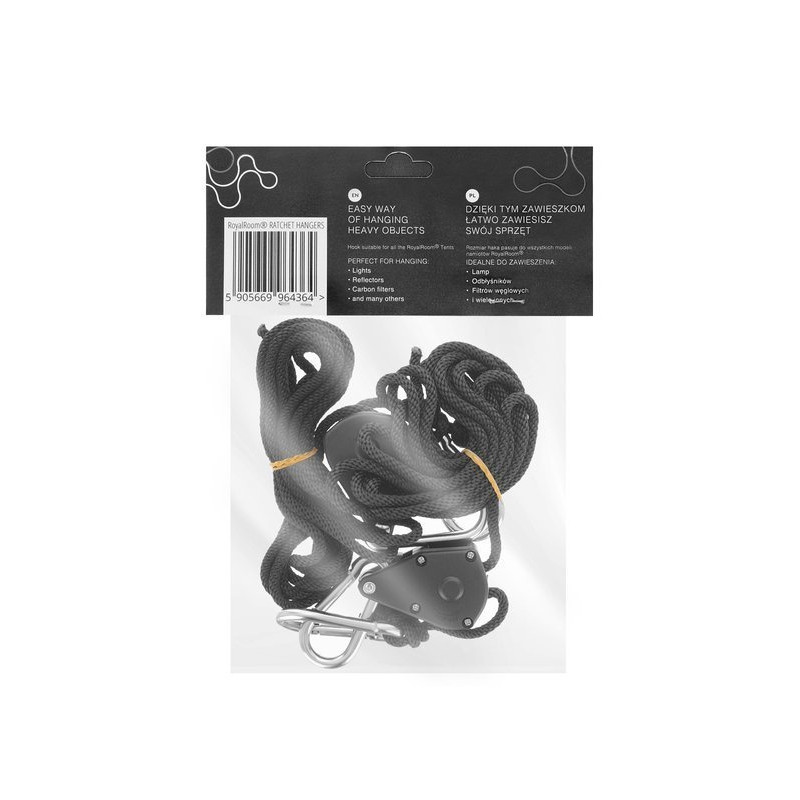 ROYALROOM® ratchet hangers - Uchwyty wieszaki/zawieszki do sprzętu/ max 68kg