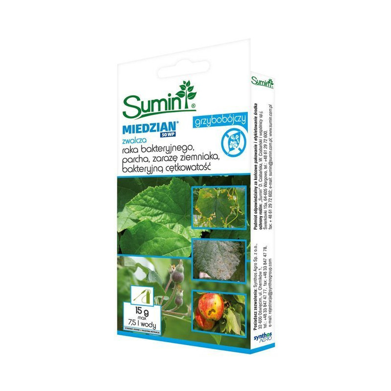 Sumin Miedzian 50 WP 100g - środek grzybobójczy Sumin Miedzian 50 WP 100g - środek grzybobójczy