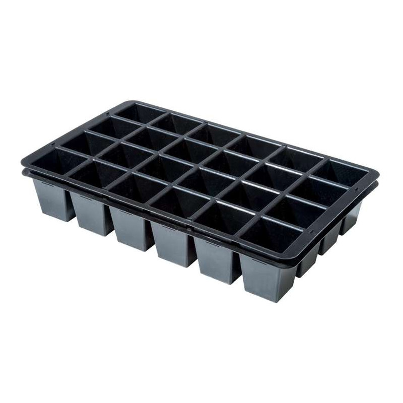 Taca uprawowa 2x wkład na sadzonki do propagatora Garland czarna 36,5 x 22 x 6cm Taca uprawowa 2x wkład na sadzonki do propagatora Garland czarna 36,5 x 22 x 6cm