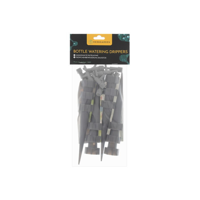 Herbgarden Bottle Watering Drippers - szare nawadniacze butelkowe 12szt Herbgarden Bottle Watering Drippers - szare nawadniacze butelkowe 12szt