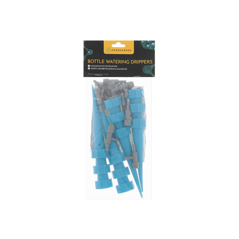 Herbgarden Bottle Watering Drippers - niebieskie nawadniacze butelkowe 12szt Herbgarden Bottle Watering Drippers - niebieskie nawadniacze butelkowe 12szt