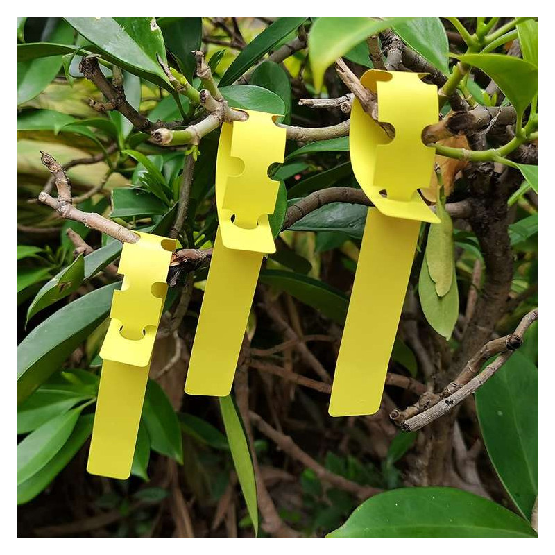 Herbgarden Plant Wrap Tags Yellow - samozaciskowe etykiety na rośliny 2x21cm | 100szt