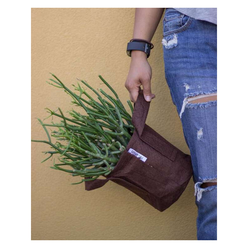 Growbag Root Pouch doniczka materiałowa 29x36cm 22L z uchwytami brązowa