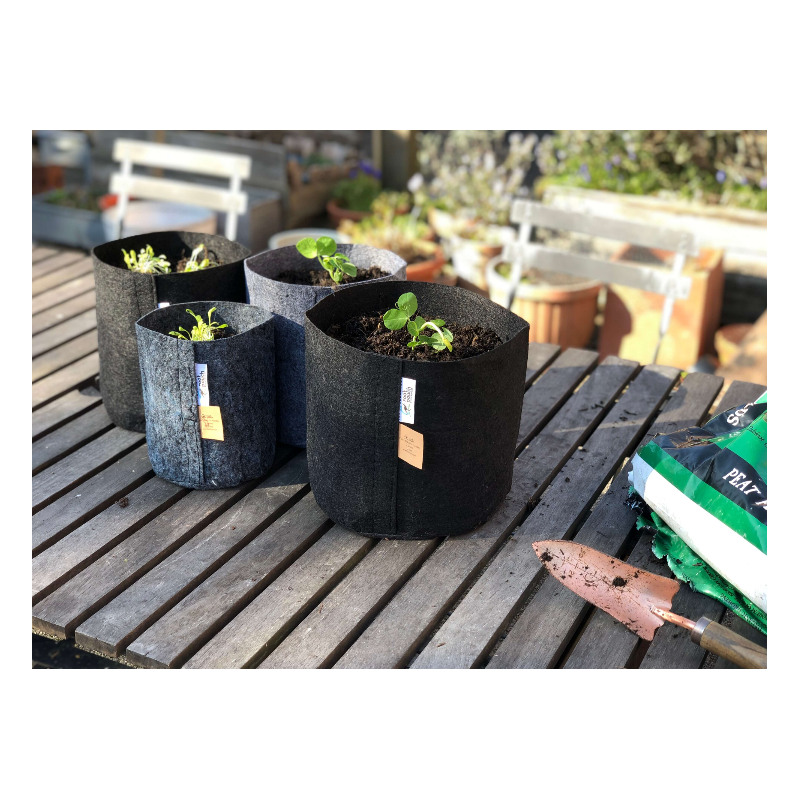 Growbag Root Pouch doniczka materiałowa 29x36cm 22L z uchwytem czarna