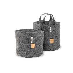 Growbag Root Pouch doniczka materiałowa 29x36cm 22L z uchwytem szara