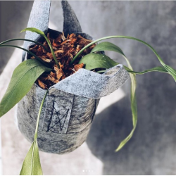 Growbag Root Pouch doniczka materiałowa 29x36cm 22L z uchwytem szara