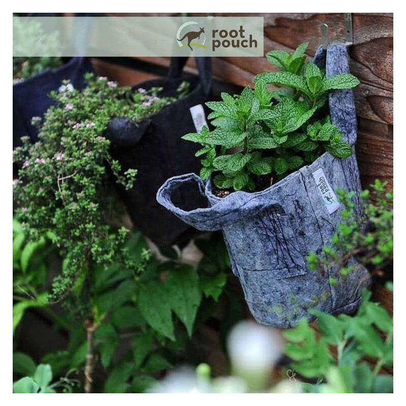 Growbag Root Pouch doniczka materiałowa 29x36cm 22L z uchwytem szara