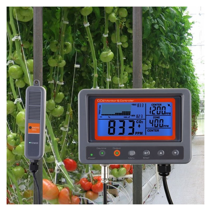 Elektroniczny monitor / miernik i kontroler CO₂ Elektroniczny monitor / miernik i kontroler CO₂