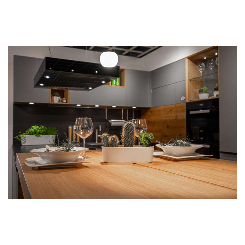 LENI Doniczka na parapet podłużna Flori 27x10x8 cm biała