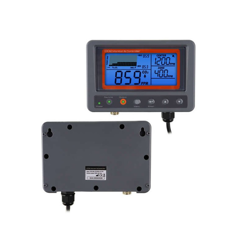 Elektroniczny monitor / miernik i kontroler CO₂ Elektroniczny monitor / miernik i kontroler CO₂