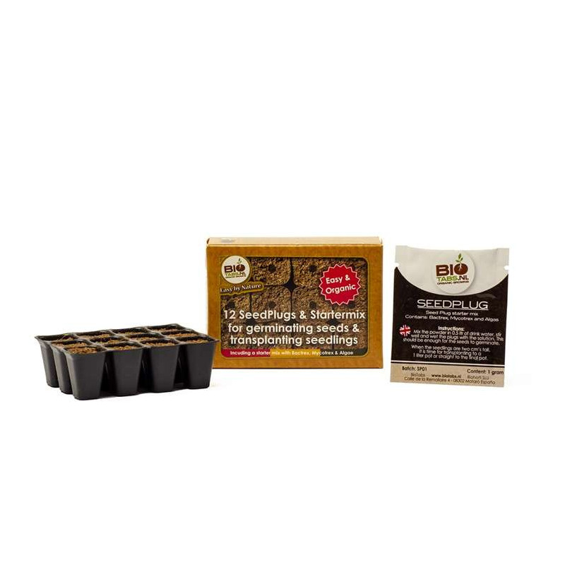 Biotabs Seedplugs 12szt - taca do wysiewu + Startermix (Mycotrex & Bactrex) Biotabs Seedplugs 12szt - taca do wysiewu + Startermix (Mycotrex & Bactrex)