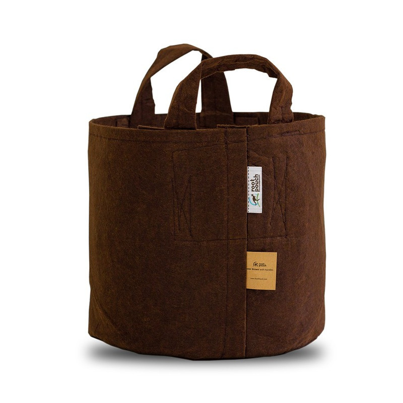 Growbag Root Pouch doniczka materiałowa 28x26cm 16L z uchwytami brązowa Growbag Root Pouch doniczka materiałowa 28x26cm 16L z uchwytami brązowa