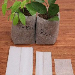 White Grow Bag 9 x 26 cm 50 sztuk 1,65L - biodegradowalne doniczki materiałowe do rozsad White Grow Bag 9 x 26 cm 50 sztuk 1,65L - biodegradowalne doniczki materiałowe do rozsad