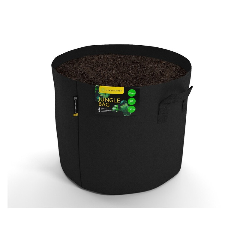 Herbgarden Jungle Bag Round 30L - doniczka materiałowa 36x36xh30cm