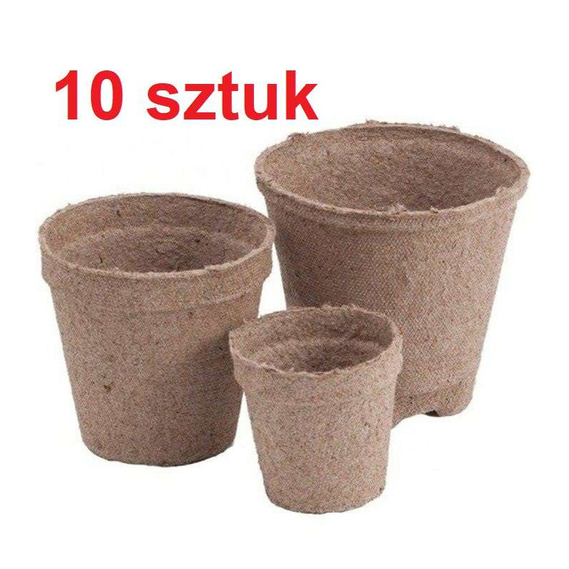 Doniczka torfowa Jiffy okrągła Ø 10x9cm 10szt Doniczka torfowa Jiffy okrągła Ø 10x9cm 10szt