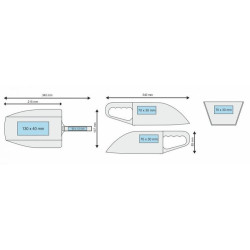 Herbgarden Garden Scoop - Łopatka z wysokimi bokami do 2kg | nakładanie ziemi i nawozu
