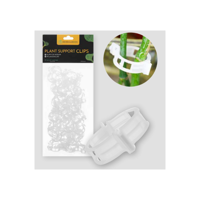 Herbgarden Plant Support Clips - klipsy do roślin 50szt