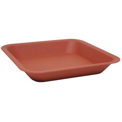 Podstawka pod doniczkę kwadratową 30L 36,5x36,5cm brązowa