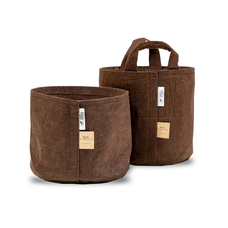 Growbag Root Pouch doniczka materiałowa 25,5x21,5cm 12L brązowa