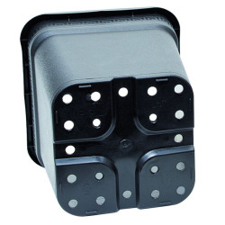 Doniczka kwadratowa NERO 11L 25x25x26 cm