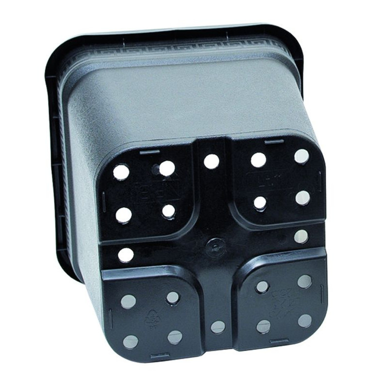 Doniczka kwadratowa NERO 11L 25x25x26 cm