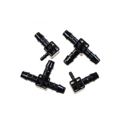 Blumat Złączka typu-T 8-8-8mm plus złączka końcowa 8-3mm, 2szt. każda