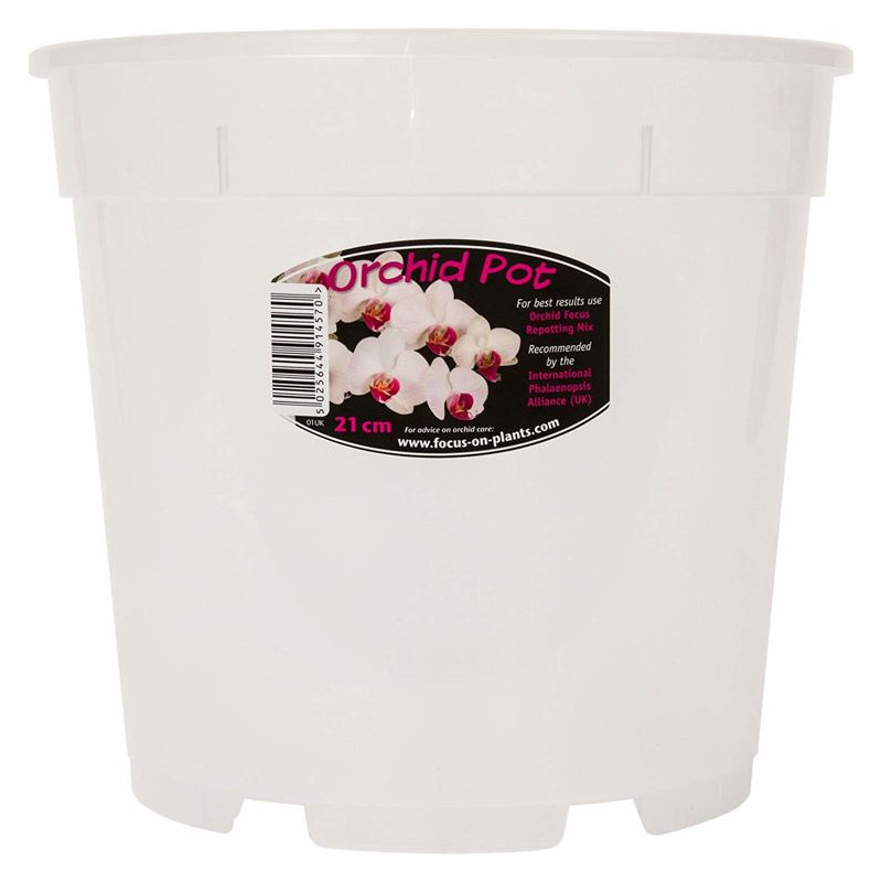 Doniczka okrągła przezroczysta do Orchidei Growth Technology 21cm