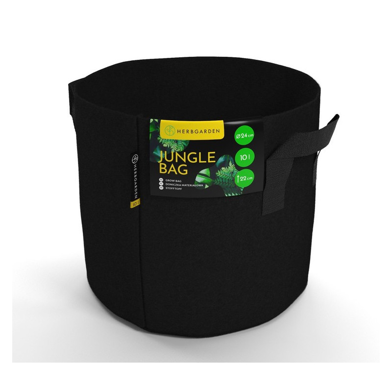 Herbgarden Jungle Bag Round 10L - doniczka materiałowa 24x24x22cm Herbgarden Jungle Bag Round 10L - doniczka materiałowa 24x24x22cm