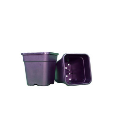 Doniczka kwadratowa NERO 9L 23x23x24 cm Doniczka kwadratowa NERO 9L 23x23x24 cm