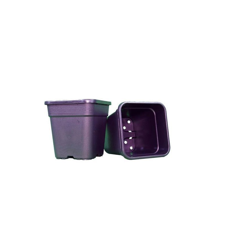 Doniczka kwadratowa NERO 9L 23x23x24 cm Doniczka kwadratowa NERO 9L 23x23x24 cm