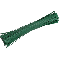 Herbgarden Garden Tie Straight Pre-cut - Zielony drut ogrodniczy 25cm 100szt
