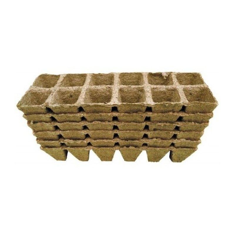 Doniczka kwadratowa / taca torfowa 12x Jiffy kwadratowa 6x6x6cm 1szt Doniczka kwadratowa / taca torfowa 12x Jiffy kwadratowa 6x6x6cm 1szt