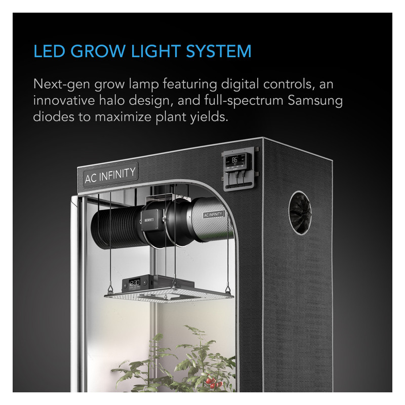AC Infinity IONGRID S22 130W Lampa LED Grow Full Spectrum Samsung LM301H 60x60cm AC Infinity IONGRID S22 130W Lampa LED Grow Full Spectrum Samsung LM301H 60x60cm