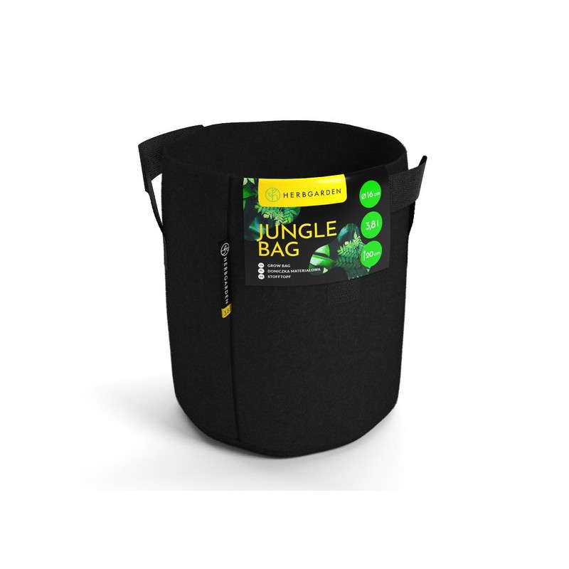 Herbgarden Jungle Bag Round 3,8L - doniczka materiałowa 16x16x20cm Herbgarden Jungle Bag Round 3,8L - doniczka materiałowa 16x16x20cm