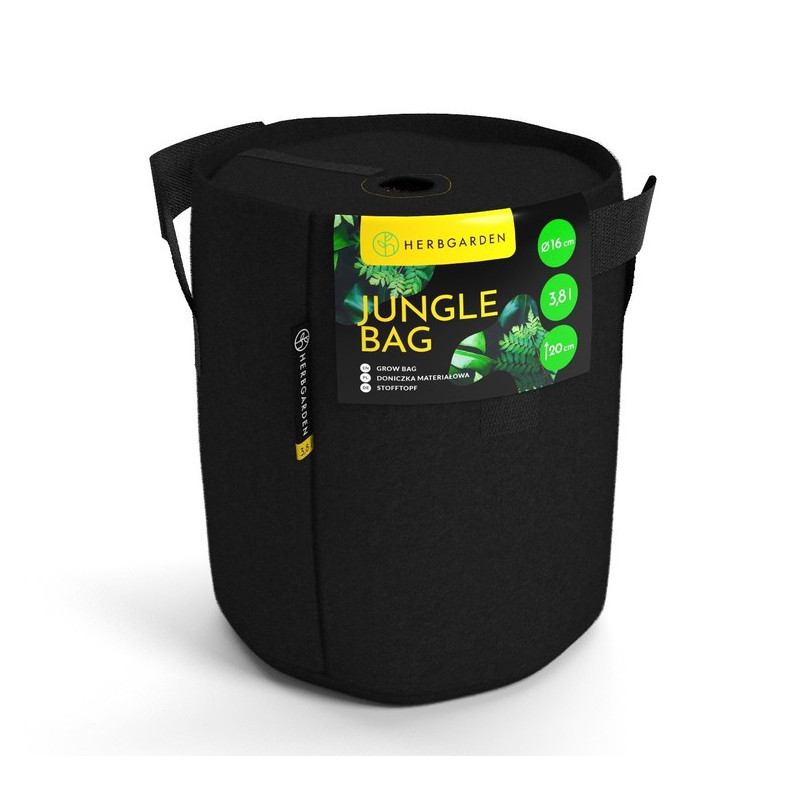 Herbgarden Jungle Bag Round 3,8L - doniczka materiałowa 16x16x20cm Herbgarden Jungle Bag Round 3,8L - doniczka materiałowa 16x16x20cm