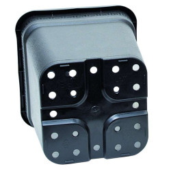 Doniczka kwadratowa NERO 5L 19x19x19,5 cm Doniczka kwadratowa NERO 5L 19x19x19,5 cm