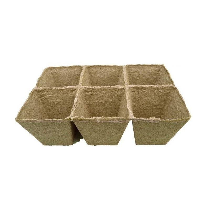 Doniczka kwadratowa / taca torfowa 6x Jiffy kwadratowa 8x8x8cm 1szt Doniczka kwadratowa / taca torfowa 6x Jiffy kwadratowa 8x8x8cm 1szt