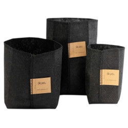Growbag Root Pouch doniczka materiałowa 13x15cm 2L Thin Black