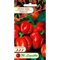 Papryka chińska/Capsicum chinense/Habanero Red/czerwone/0.15g Papryka chińska/Capsicum chinense/Habanero Red/czerwone/0.15g